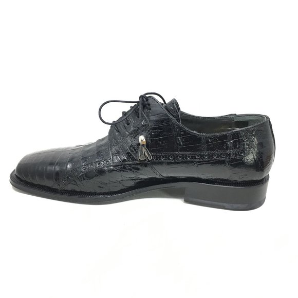 David Eden Oxfords Shoes Size 10.5 Black Crocodile main image 10